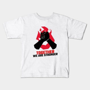 Together We Are Stronger / Black Lives Matter Kids T-Shirt